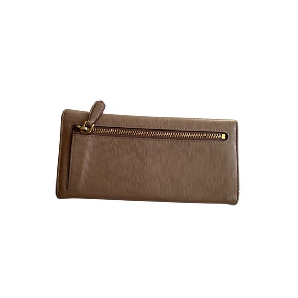 PRADA Cammeo Camel Saffiano Leather Clutch Long Wallet - Picture 10 of 11